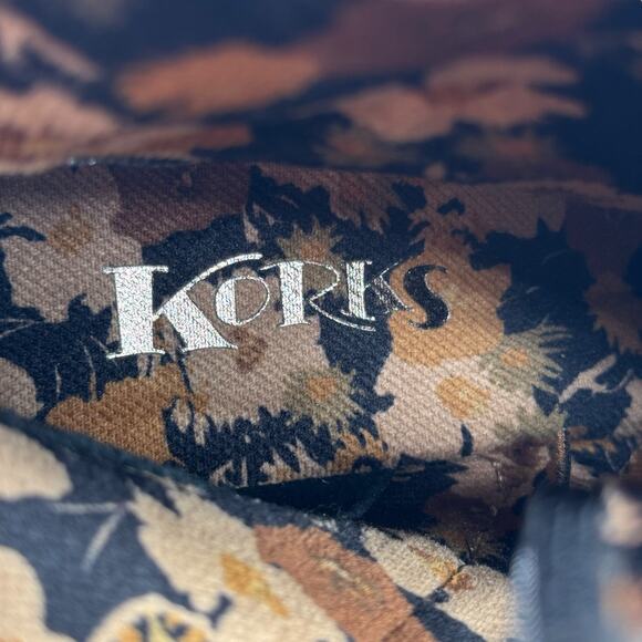 Kork-Ease Korks Destiny Block Heel Vegan Bootie SZ 8.5 Women's Black Business - Picture 9 of 10